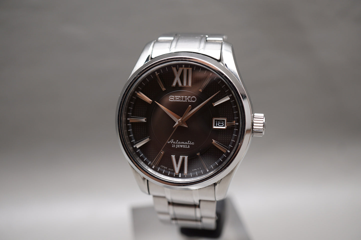 Seiko Presage SARX003 6R15 Black Roman Dial JDM Automatic Watch