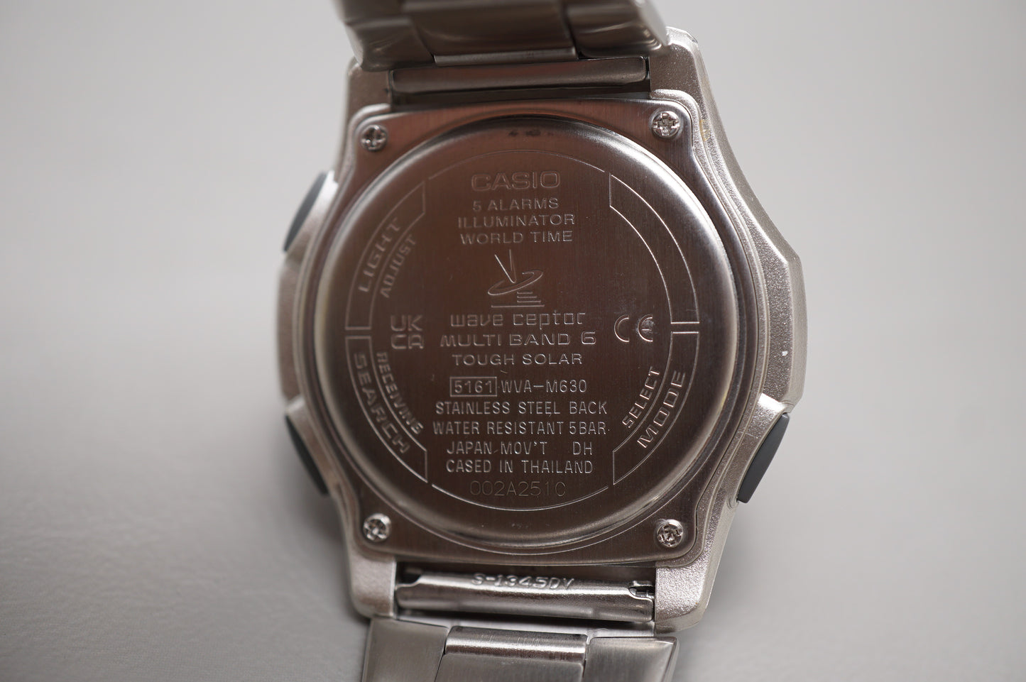 Unworn Casio Wave Ceptor WVA-M630D-1AJF Tough Solar Radio Wave Quartz Watch