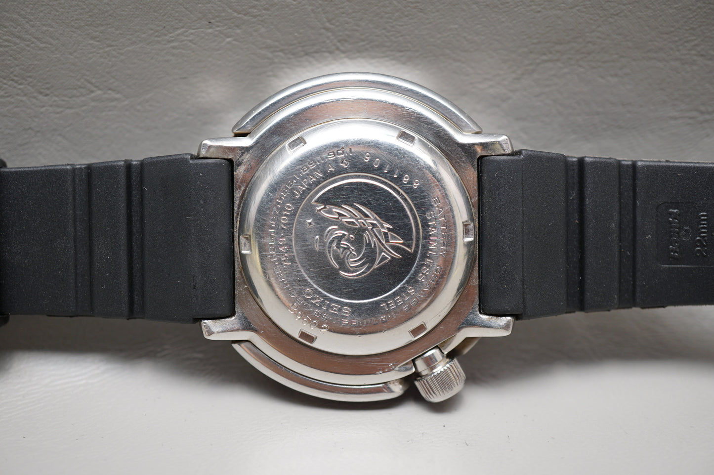 Vintage August 1978 Seiko 7549-7010 Tuna Can Quartz Professional 300M Watch