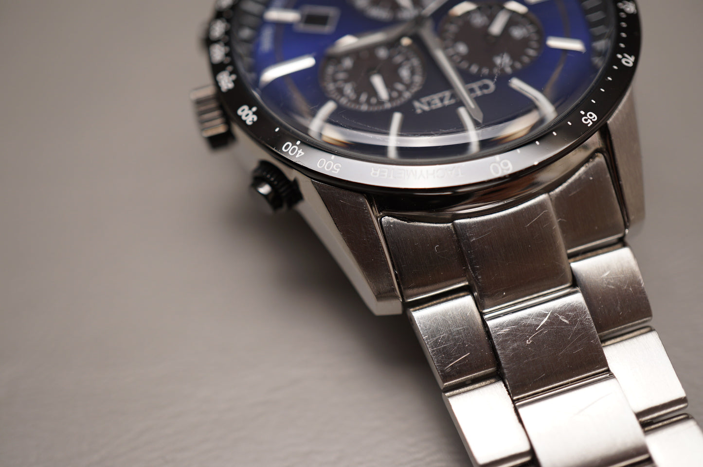 Citizen E820-S122635 Eco-Drive Blue Dial Solar Quartz Watch