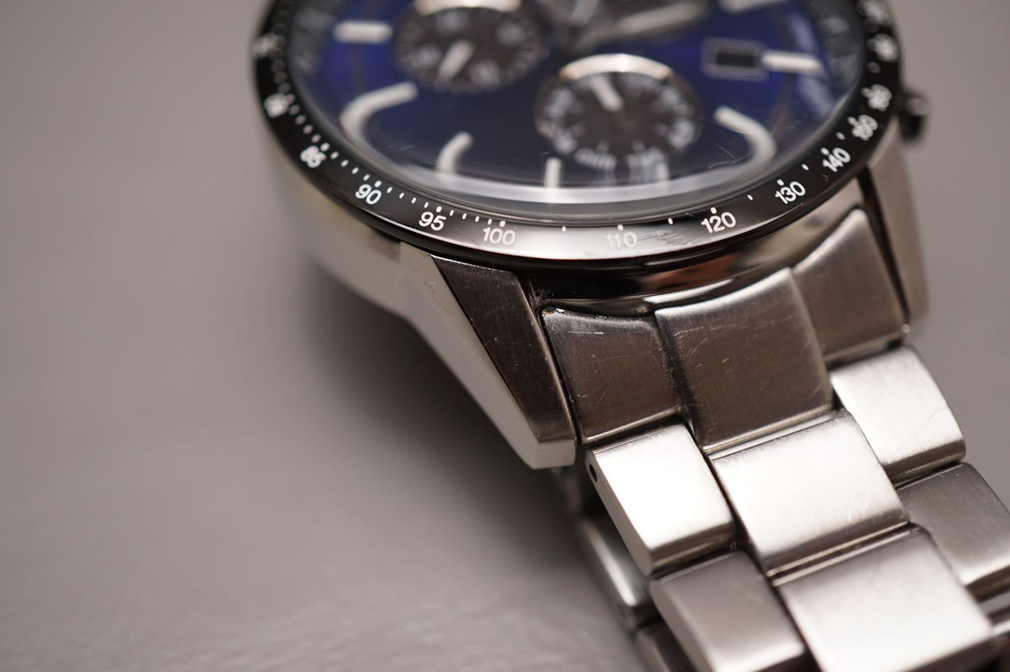 Citizen E820-S122635 Eco-Drive Blue Dial Solar Quartz Watch