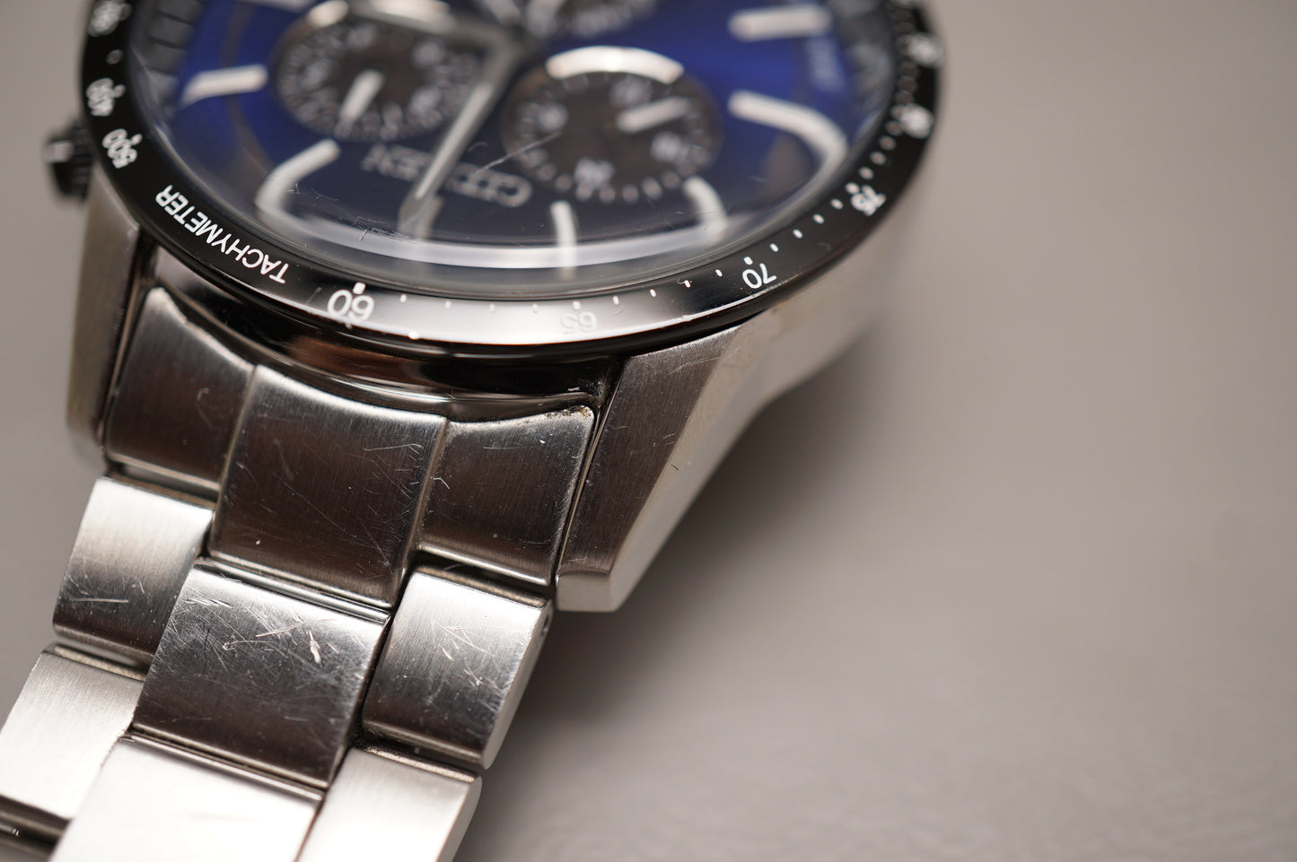 Citizen E820-S122635 Eco-Drive Blue Dial Solar Quartz Watch