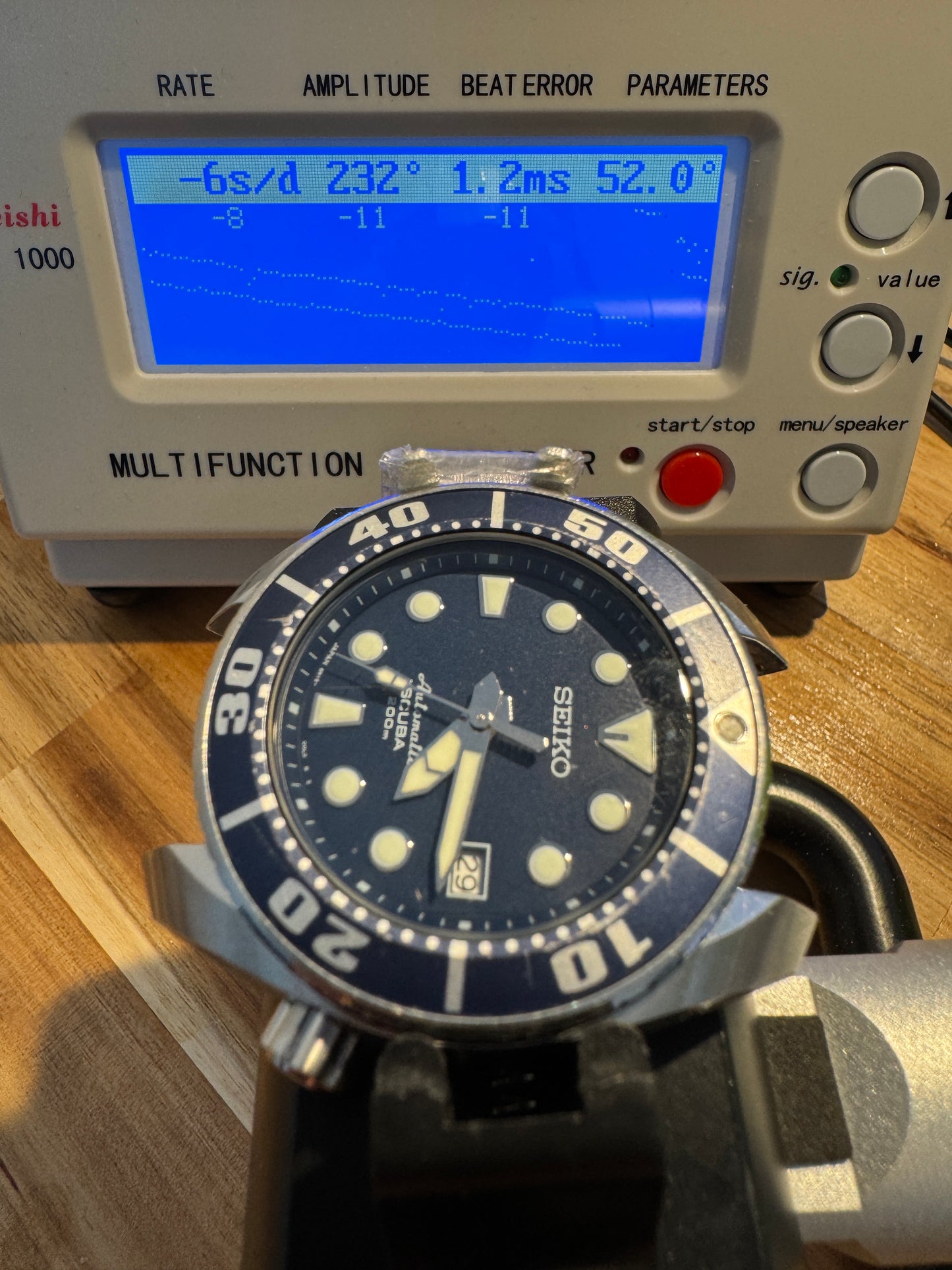 Seiko Prospex SBDC003 6R15 First Gen Blue Sumo Blumo Divers Automatic Watch