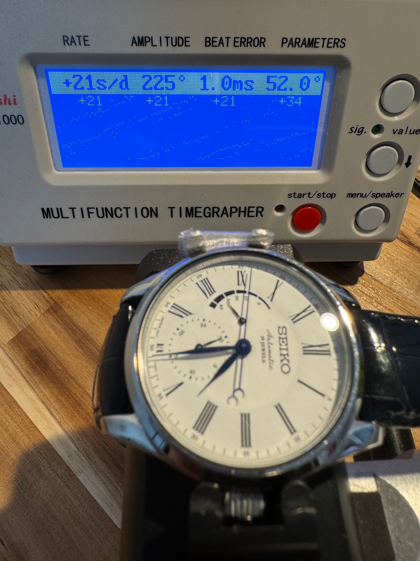 Seiko Presage SARW035 6R27 White Enamel Dial Power Reserve Automatic Watch