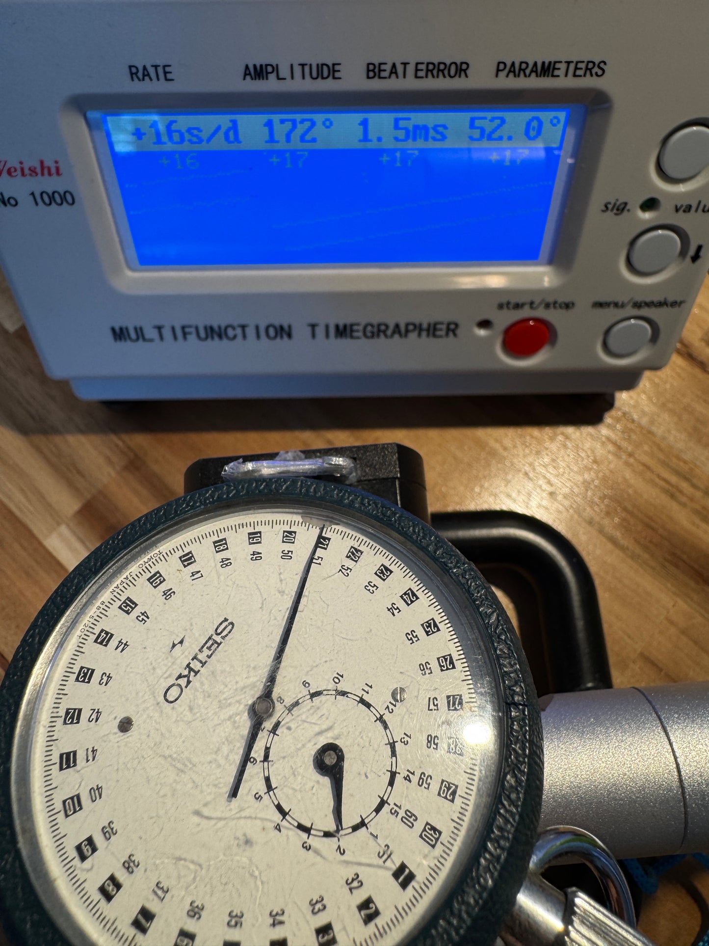 Vintage Seiko 88-5051 Monopusher Stopwatch Handwound Mechanical