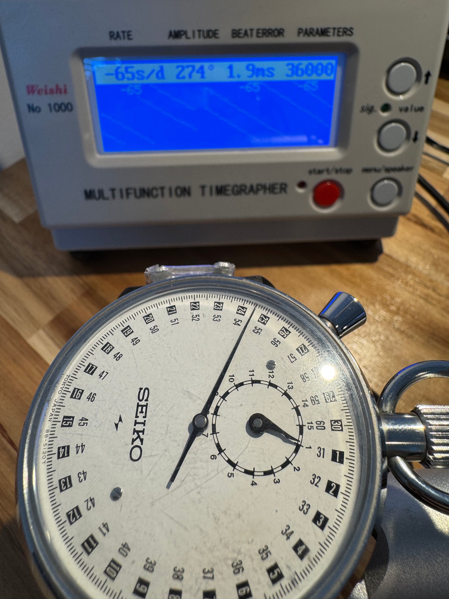 Vintage Seiko 88-5061 Dualpusher Stopwatch Handwound Mechanical