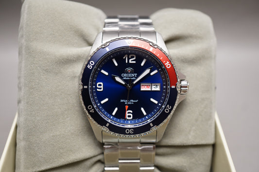 New Orient SAA02009D3 Pepsi Mako 200M Automatic Divers Watch