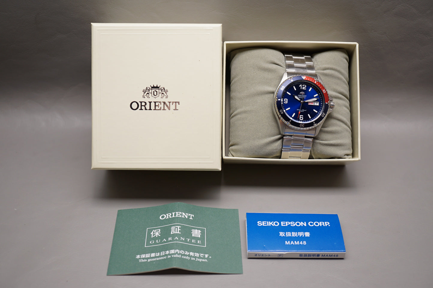 New Orient SAA02009D3 Pepsi Mako 200M Automatic Divers Watch