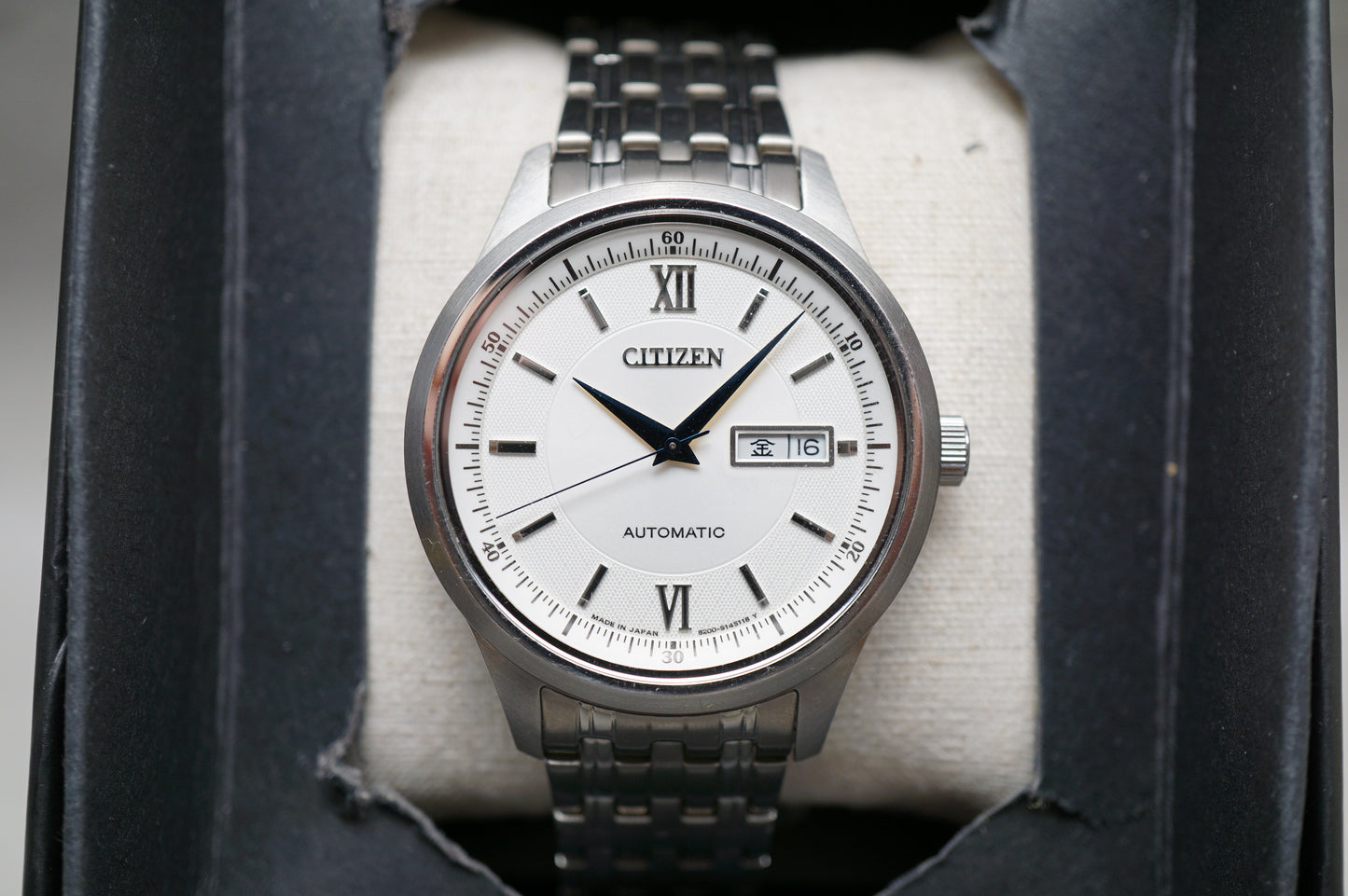Citizen Collection NY4050-54A Silver Textured Dial Automatic Watch