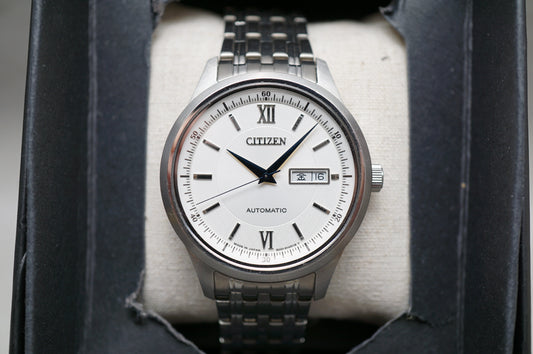 Citizen Collection NY4050-54A Silver Textured Dial Automatic Watch