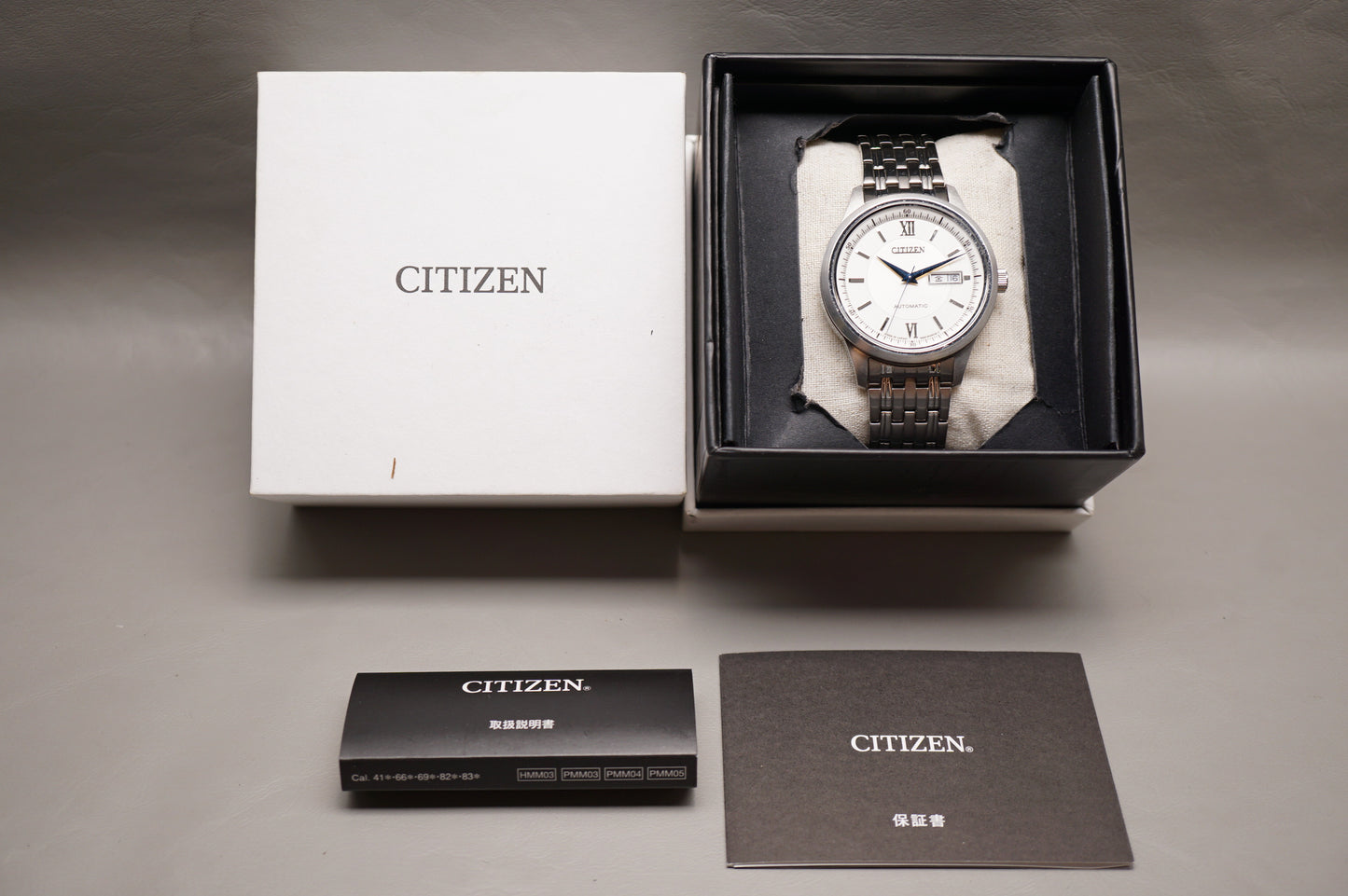 Citizen Collection NY4050-54A Silver Textured Dial Automatic Watch