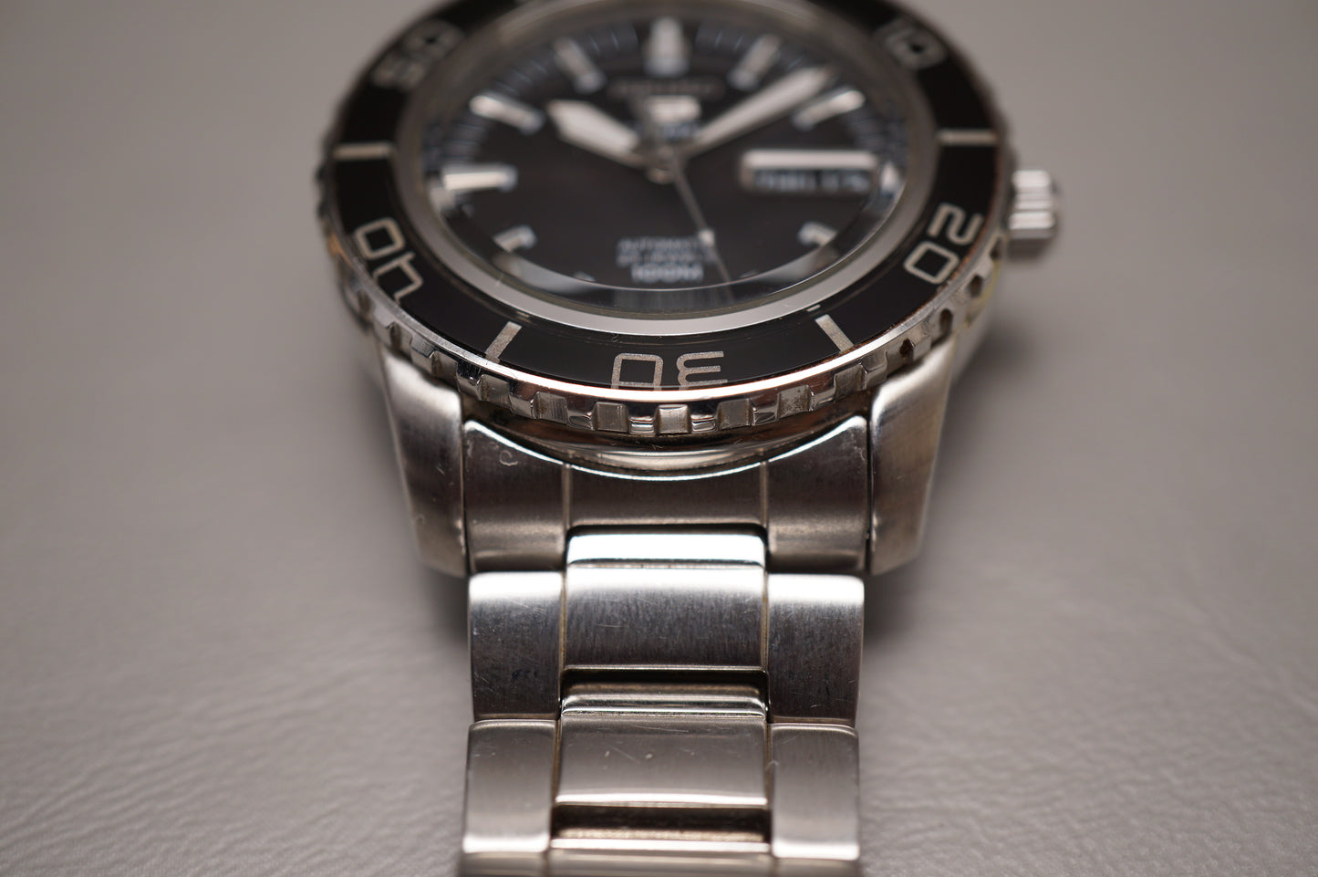 Seiko 5 Sports SNZH55J1 7S36 Fifty Five Fathoms Black Dial Automatic Watch
