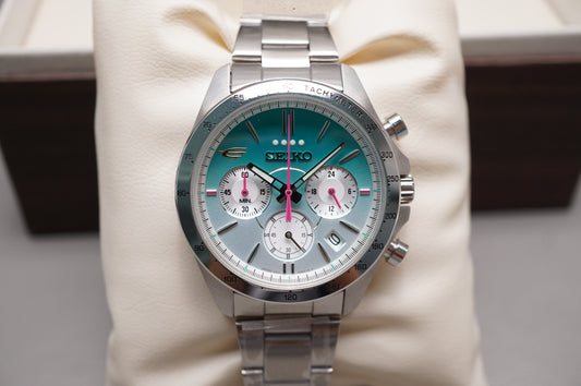 Unworn Seiko SZSJ008 8T63 E5 Hayabusa Bullet Train 10th Anniversary Quartz Watch