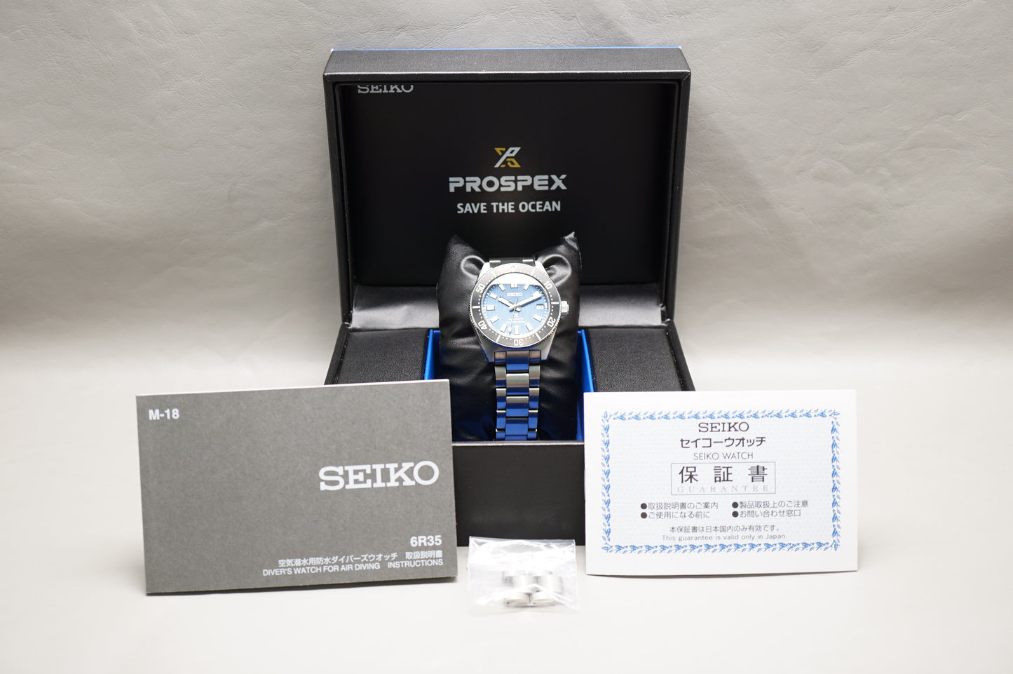Seiko Prospex SBDC165 6R35 Save The Ocean Blue Dial 62Mas Automatic Watch