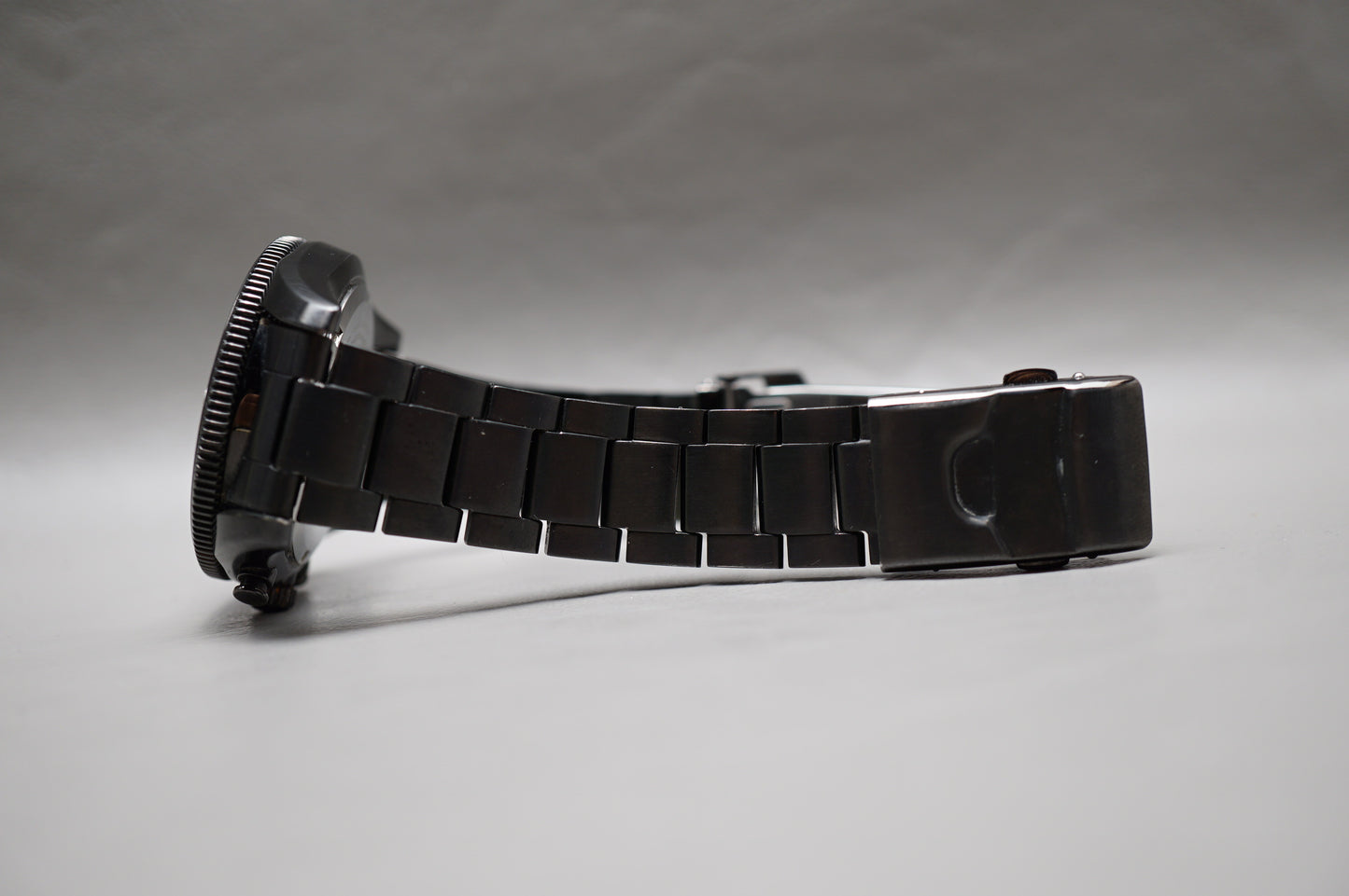 Seiko Prospex SBDL007 V172 Pvd Black Speedmaster Solar Quartz Chronograph Watch