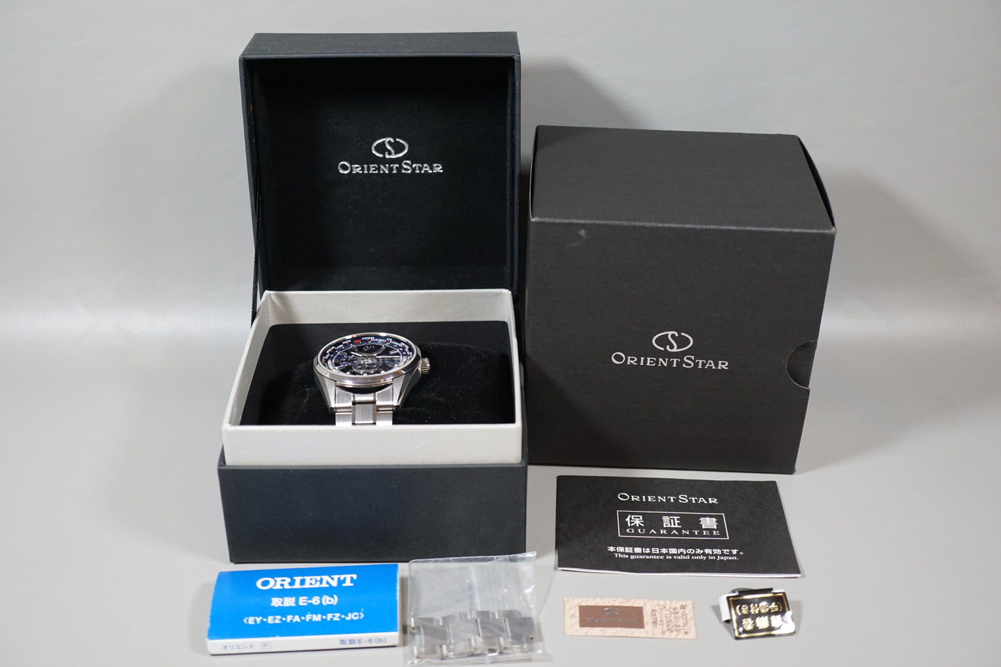 Orient Star WZ0071JC Blue Dial World Time Power Reserve Automatic Watch