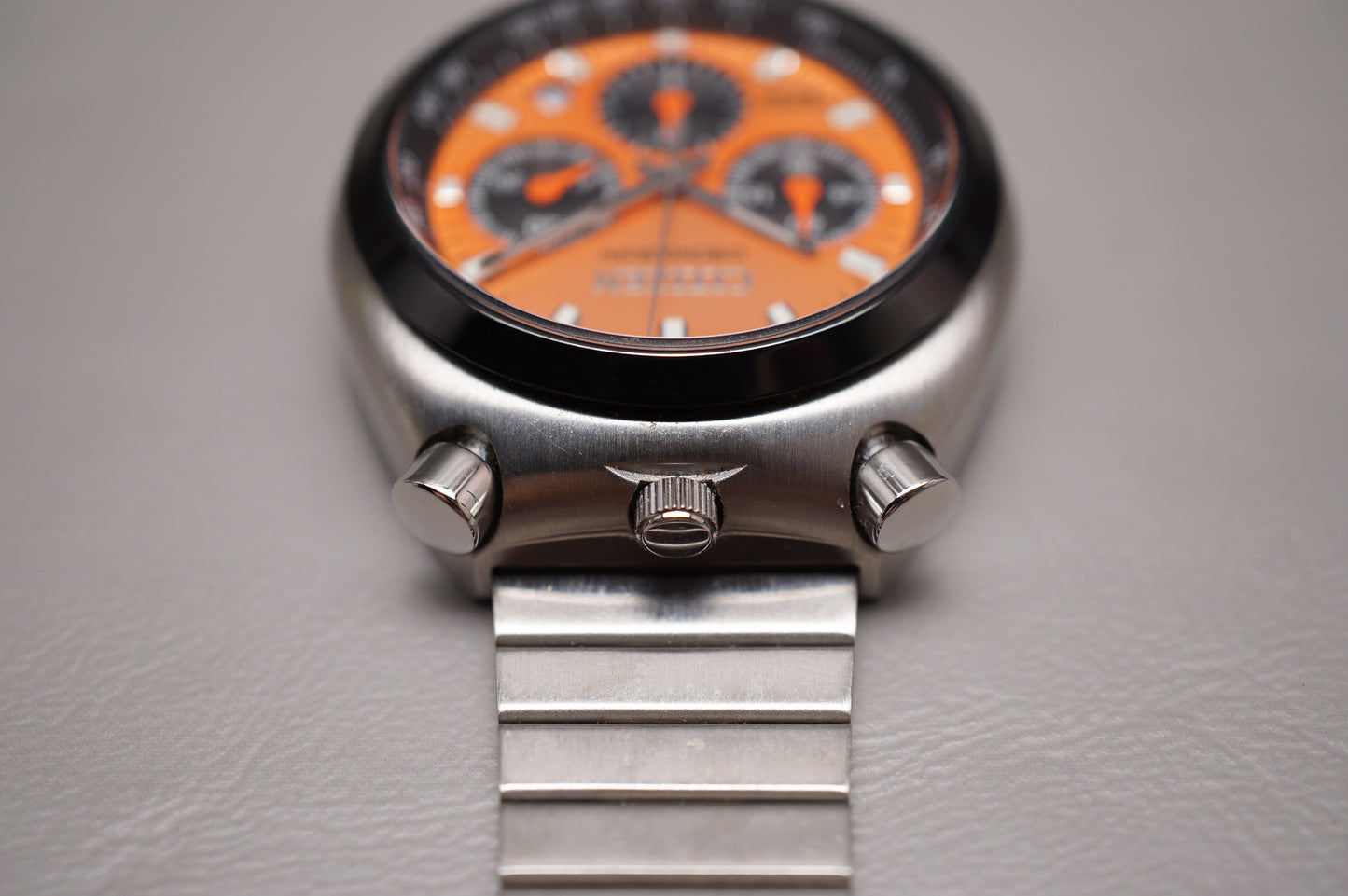 Citizen Record Label AN3660-81X V657 Orange Bullhead Quartz Chronograph Watch