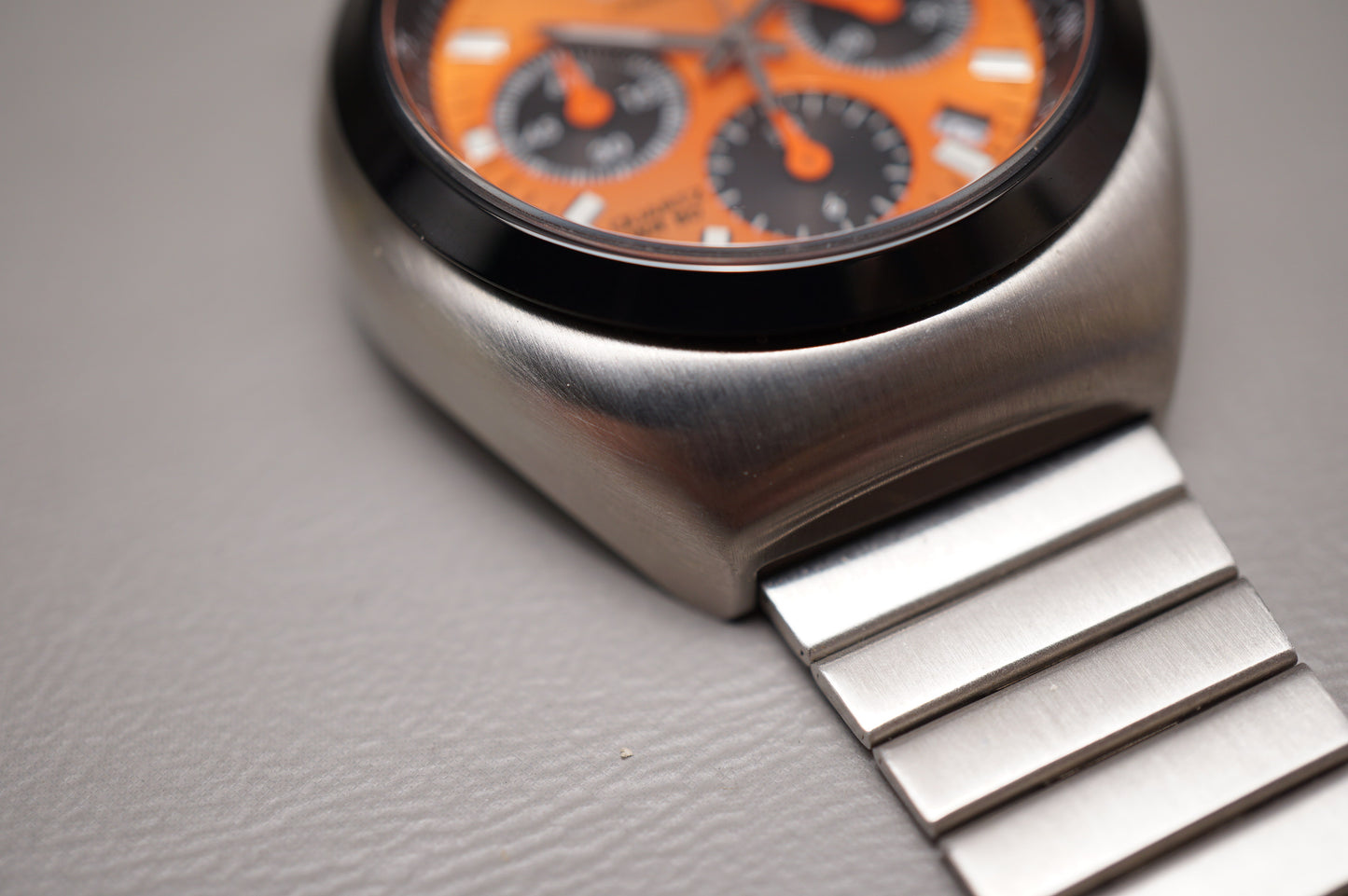Citizen Record Label AN3660-81X V657 Orange Bullhead Quartz Chronograph Watch