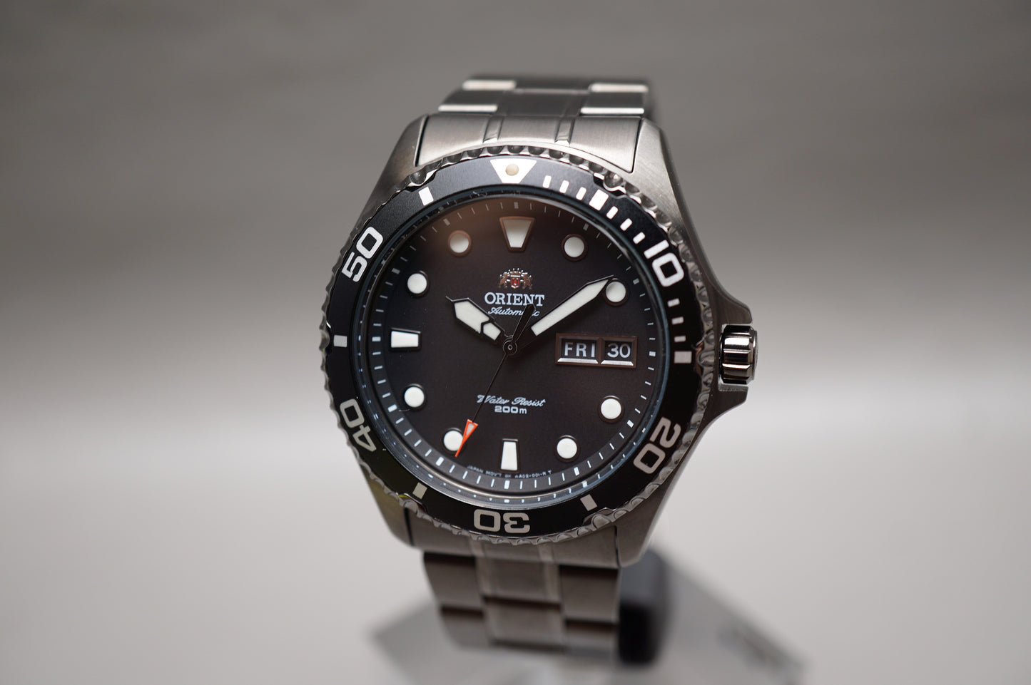 Orient FAA02003B9 Ray Raven II Ion Plated Black Automatic Watch