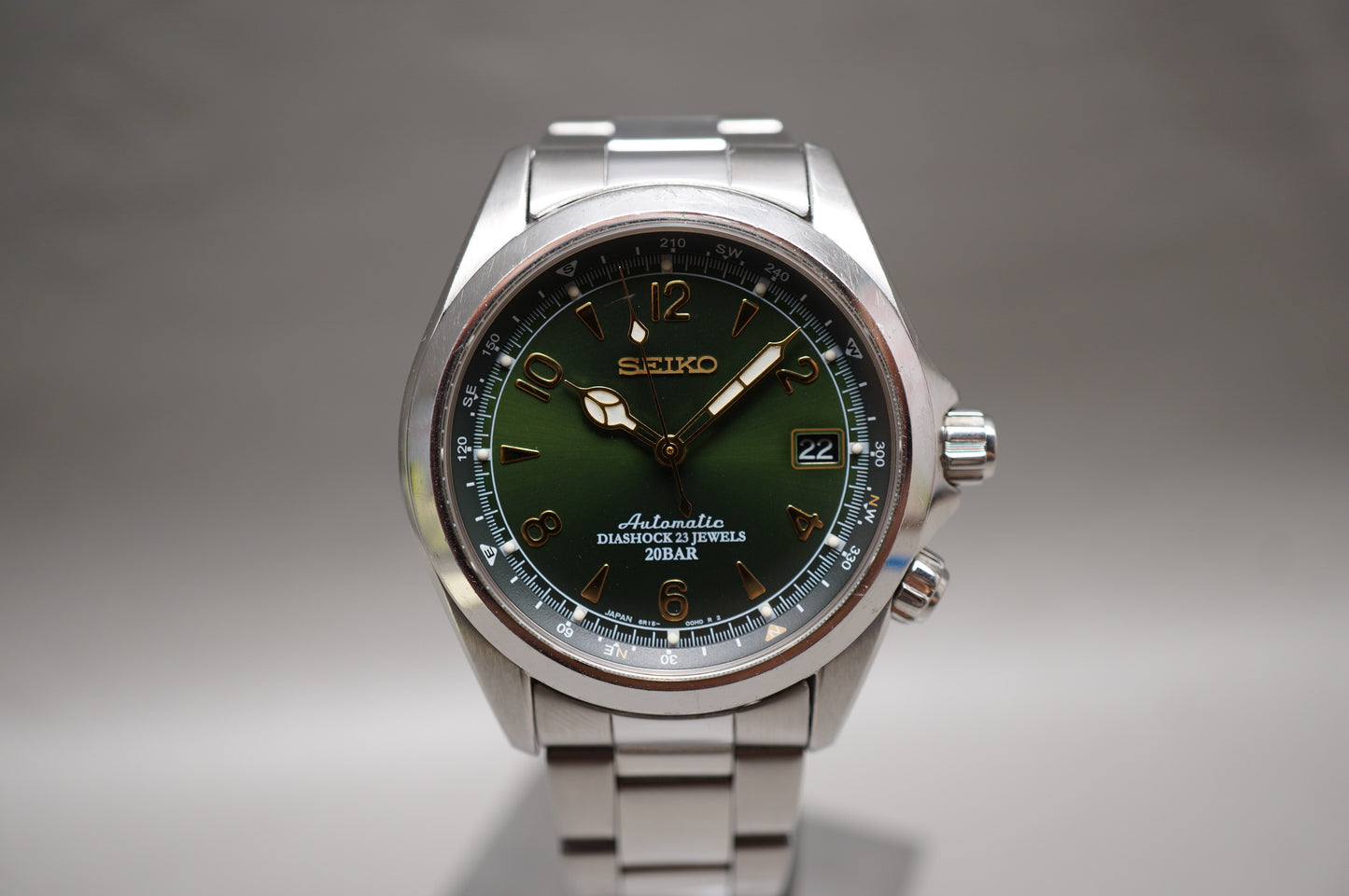 Seiko SARB017 6R15 Green Dial Alpinist Automatic Watch