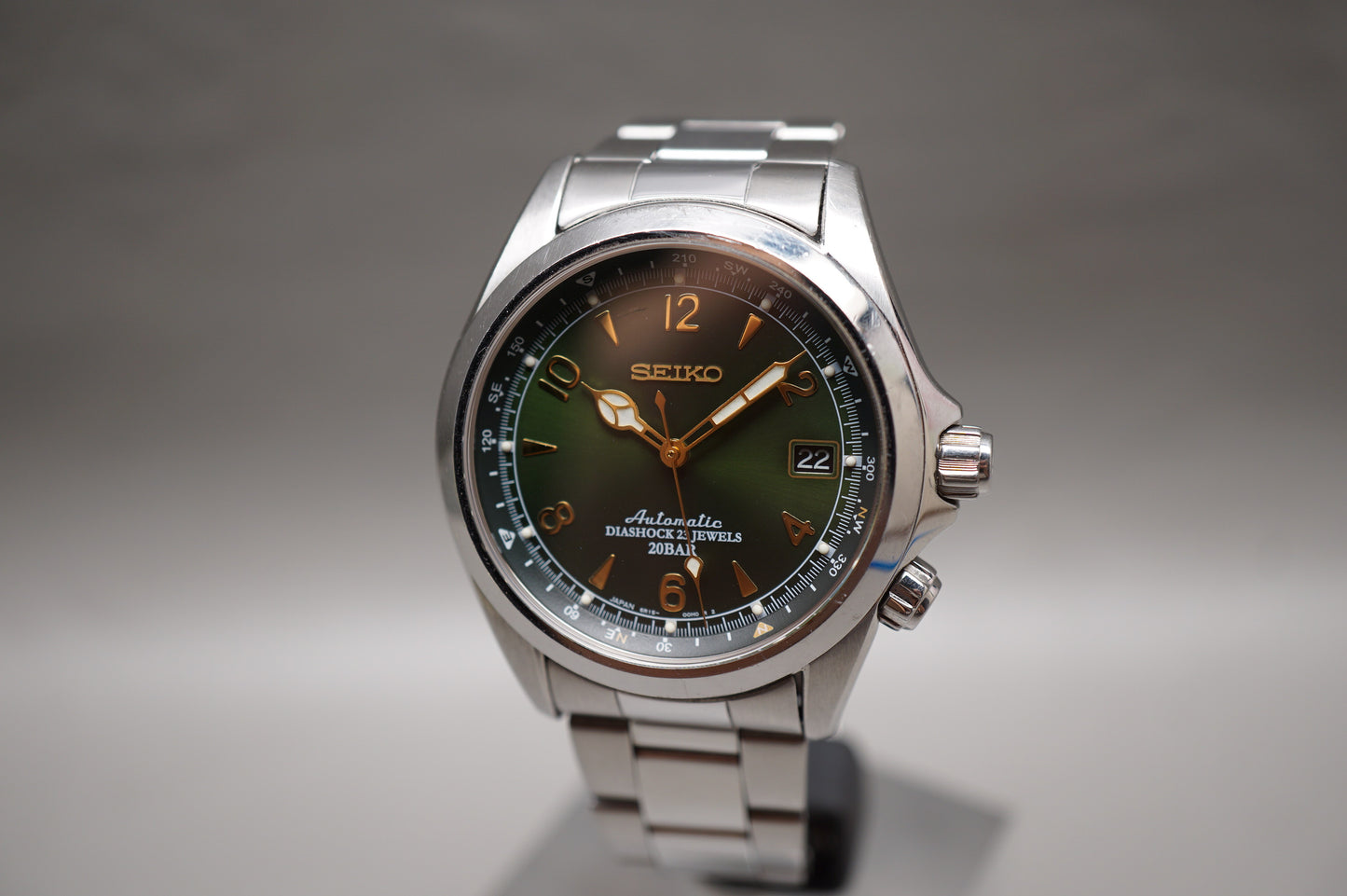 Seiko SARB017 6R15 Green Dial Alpinist Automatic Watch