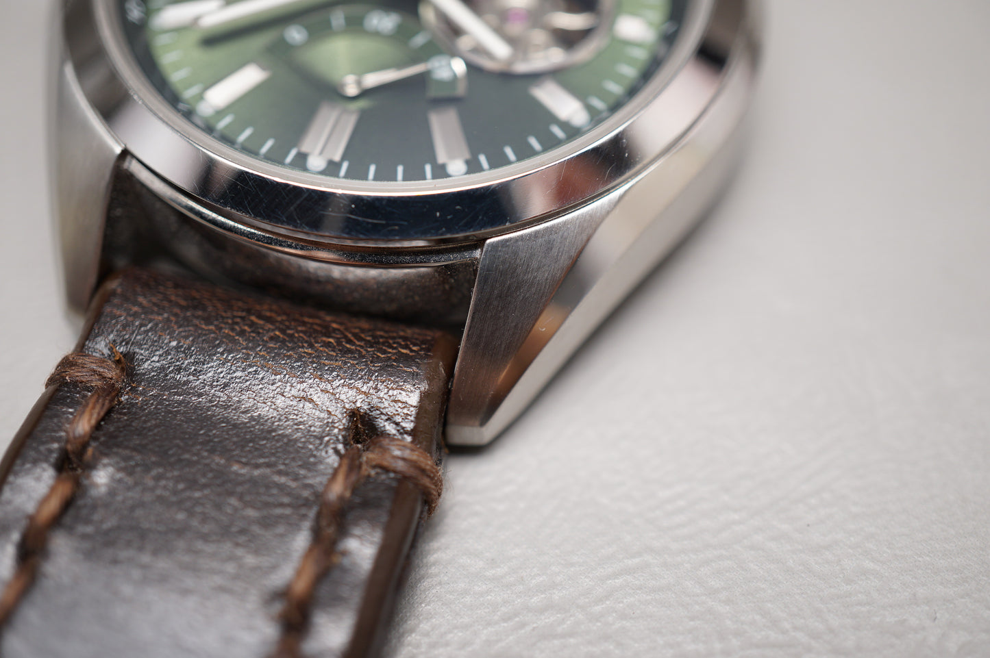 Orient Star WZ0121DK Somes Green Dial Open Heart Power Reserve Automatic Watch