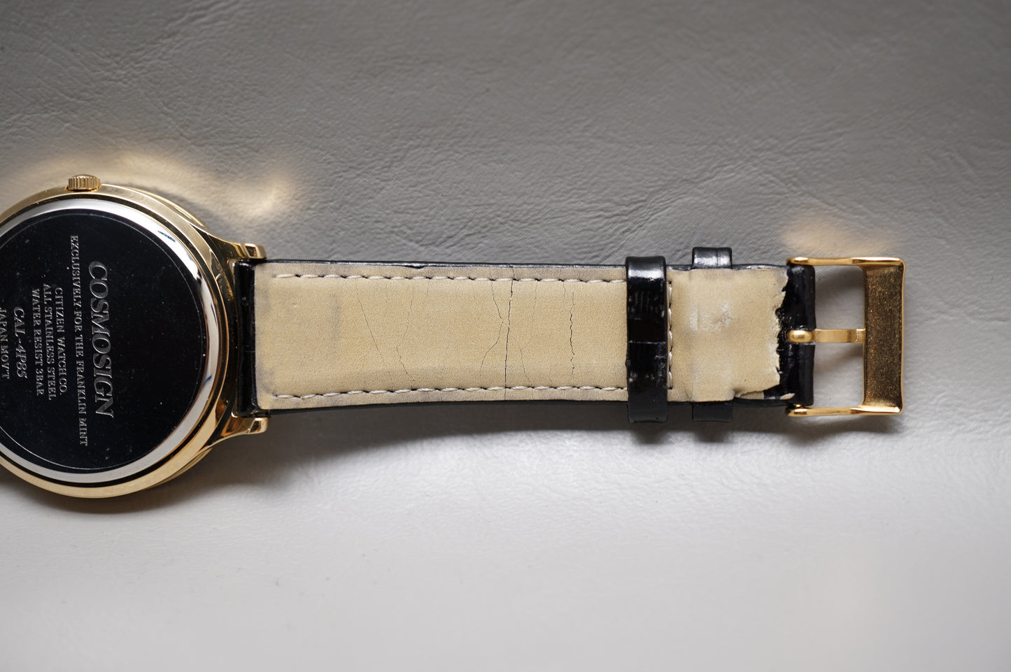 New NOS Citizen Cosmosign CAL-4P85 Franklin Mint Age Of The Moon Quartz Watch