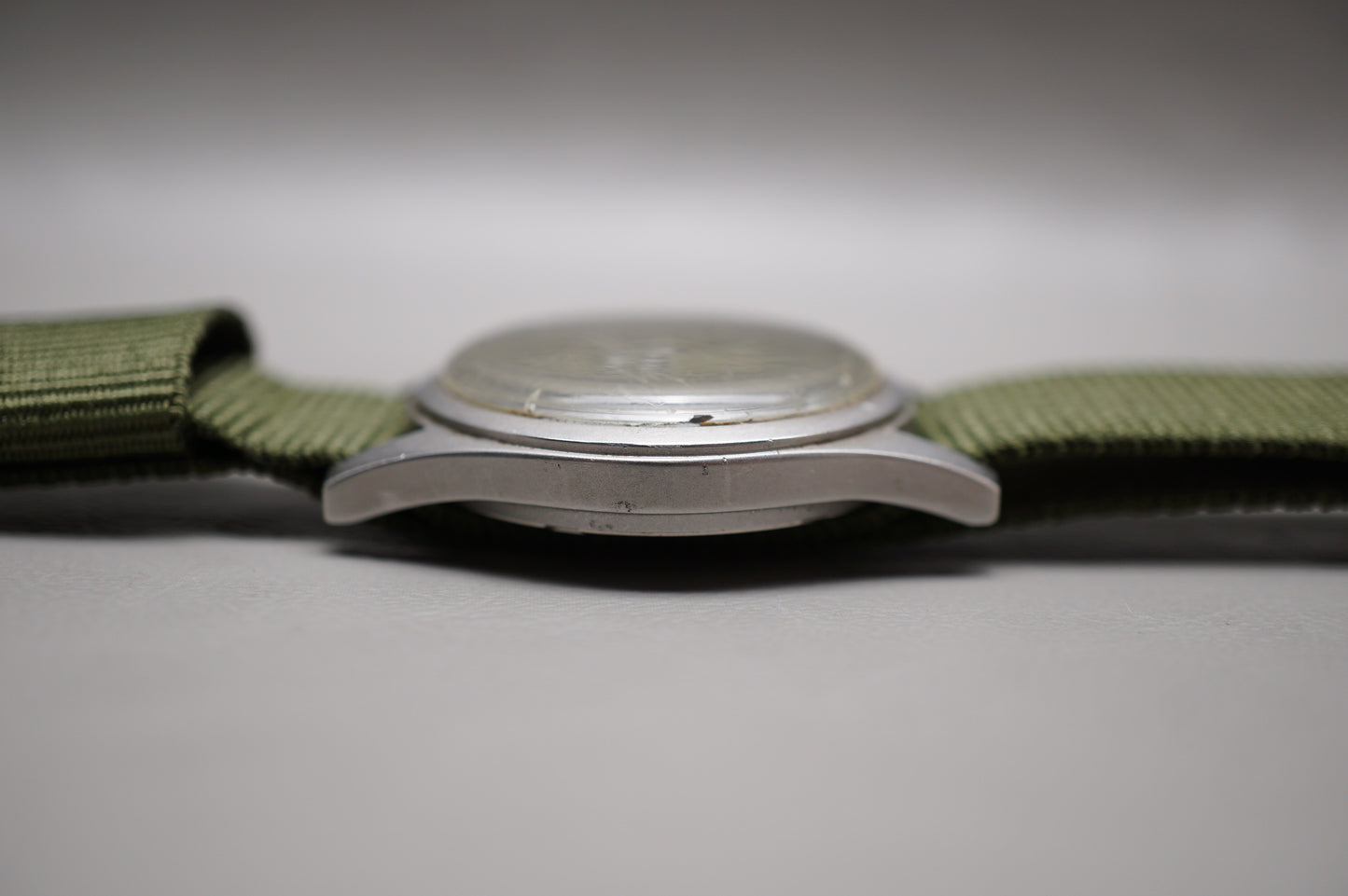 Vintage Hamilton Khaki Field H3 Olive Dial Handwound Mechanical Watch Original