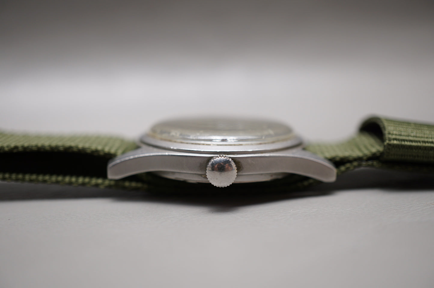 Vintage Hamilton Khaki Field H3 Olive Dial Handwound Mechanical Watch Original