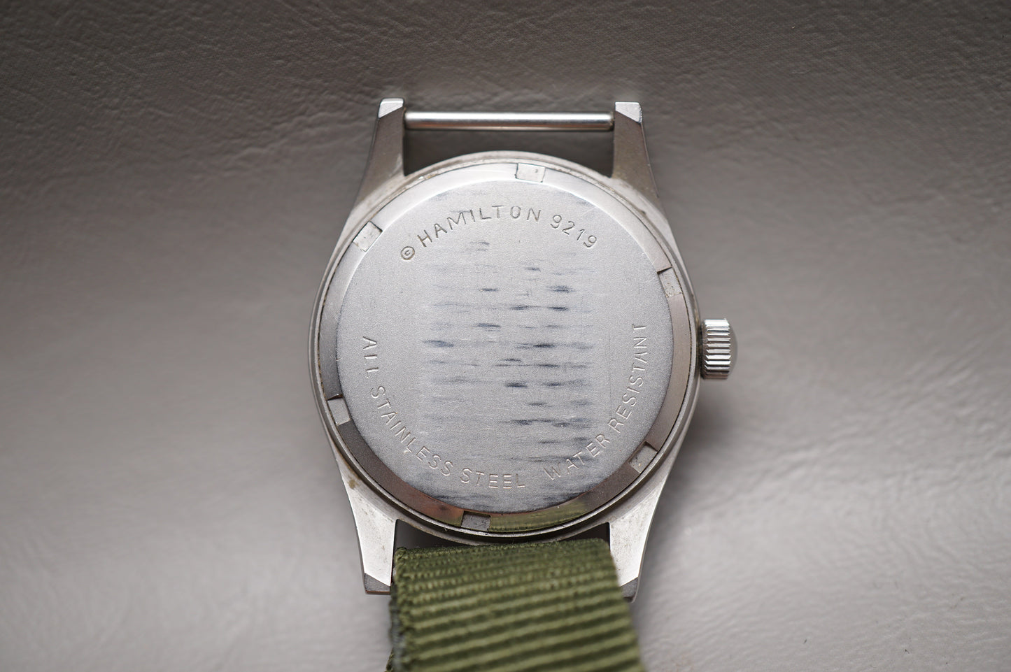 Vintage Hamilton Khaki Field H3 Olive Dial Handwound Mechanical Watch Original