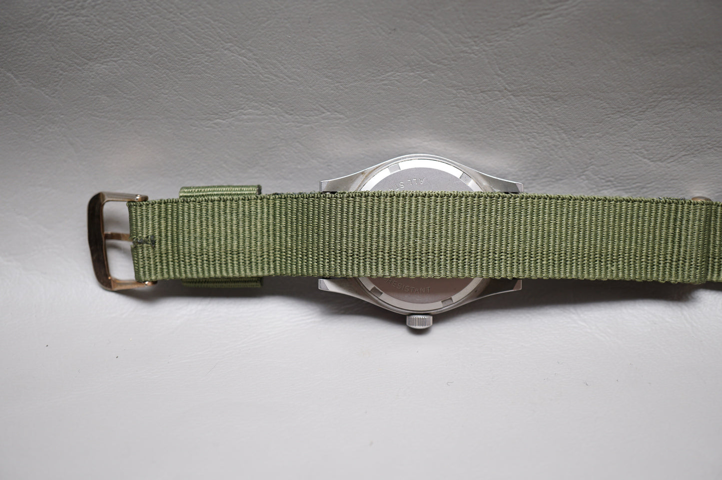 Vintage Hamilton Khaki Field H3 Olive Dial Handwound Mechanical Watch Original