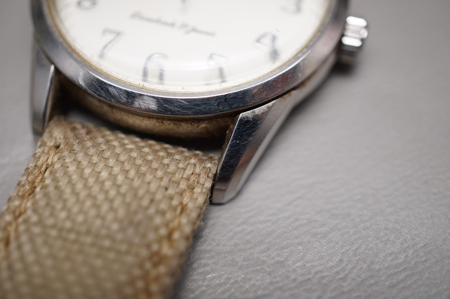 Vintage 1997 Seiko SCVG007 4S24 White Dial Handwound Mechanical Watch