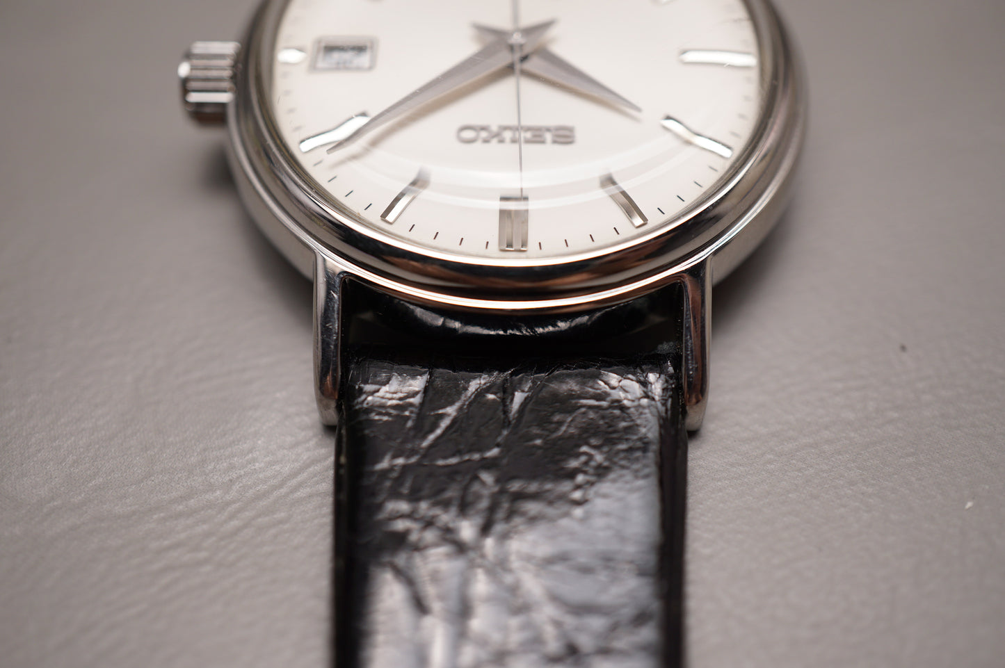 Seiko SARB031 6R15 White Dial Domed Crystal Automatic Watch