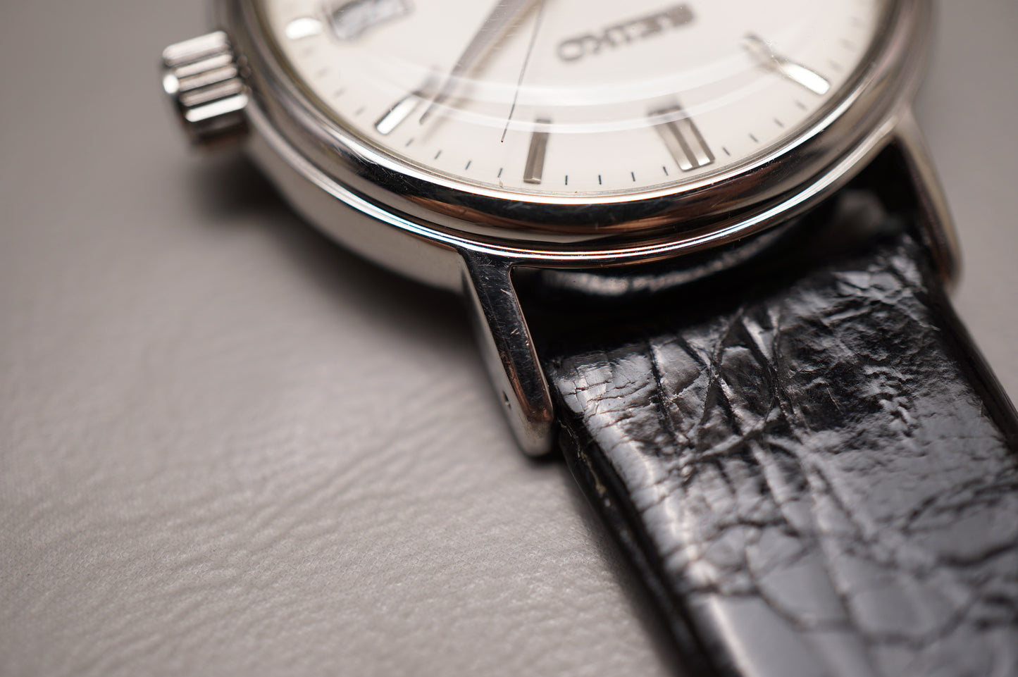 Seiko SARB031 6R15 White Dial Domed Crystal Automatic Watch