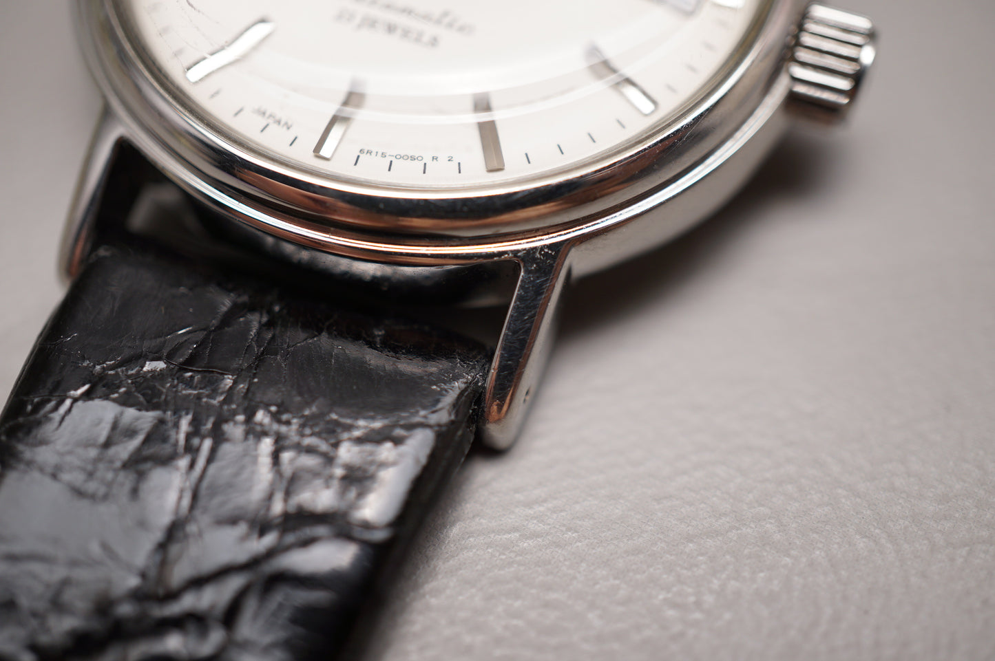 Seiko SARB031 6R15 White Dial Domed Crystal Automatic Watch