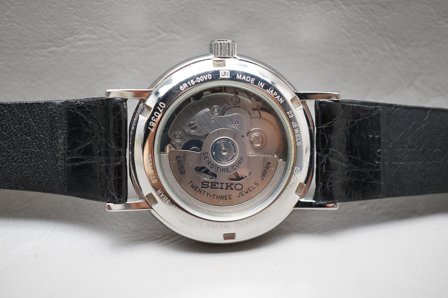 Seiko SARB031 6R15 White Dial Domed Crystal Automatic Watch
