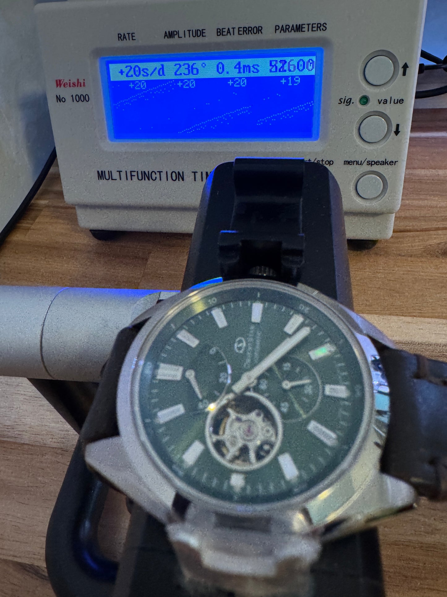 Orient Star WZ0121DK Somes Green Dial Open Heart Power Reserve Automatic Watch
