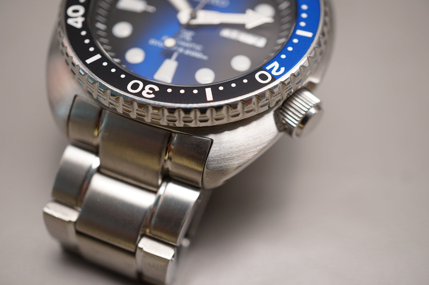 Seiko Prospex SRPC25K1 4R36 Black Blue Dial Turtle Automatic Watch
