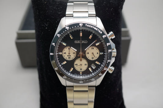 Seiko SZSJ012 8T63 Nano Universe Reverse Panda Quartz Chronograph Watch JDM