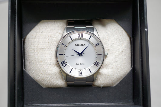 Citizen Eco-Drive BJ6480-51B Silver Roman Dial JDM Solar Quartz Watch