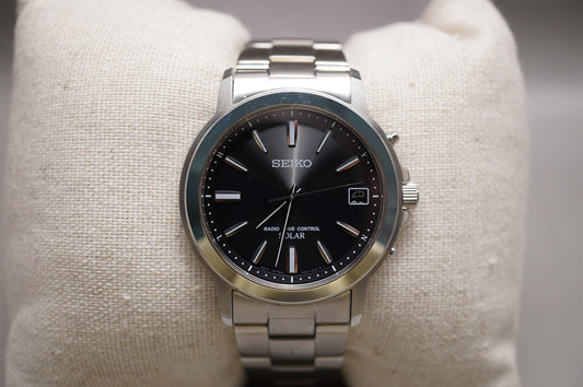 Seiko Spirit SBTM169 7B52 Black Dial JDM Radio Wave Solar Quartz Watch