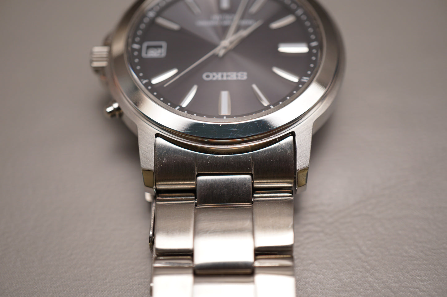 Seiko Spirit SBTM169 7B52 Black Dial JDM Radio Wave Solar Quartz Watch
