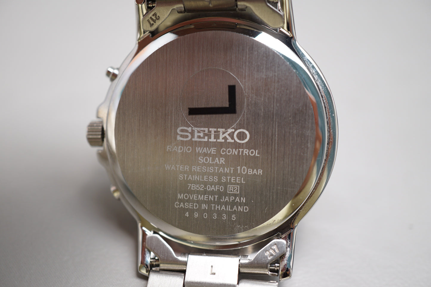 Seiko Spirit SBTM169 7B52 Black Dial JDM Radio Wave Solar Quartz Watch
