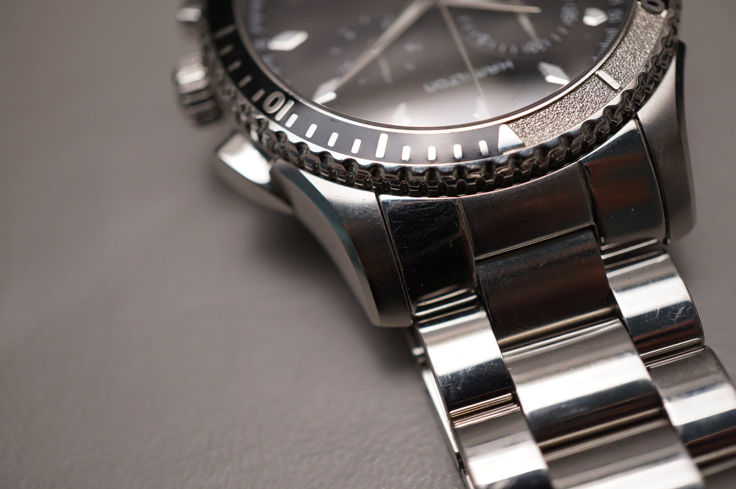Hamilton Jazzmaster Seaview H37512131 Black Dial Chronograph Quartz Watch