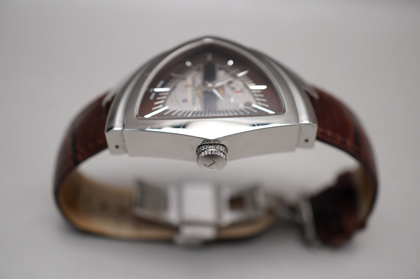 Hamilton Ventura H24515591 Brown Dial Skeleton Automatic Swiss Watch