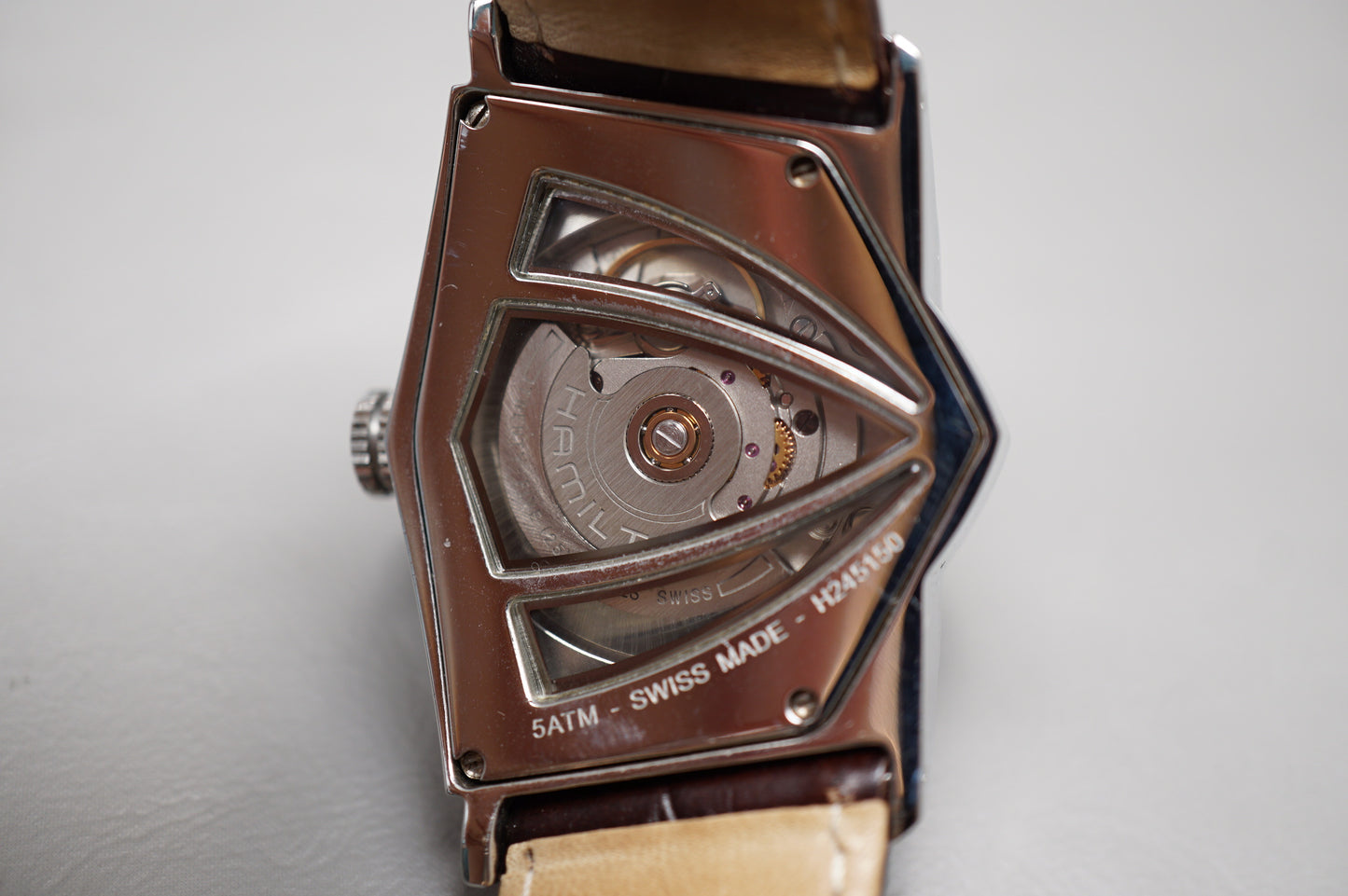 Hamilton Ventura H24515591 Brown Dial Skeleton Automatic Swiss Watch