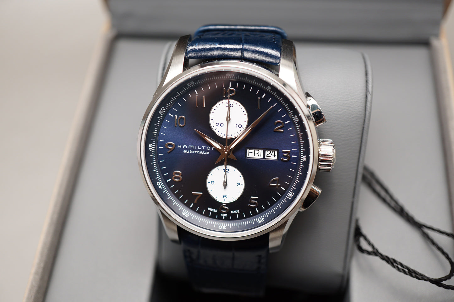 Hamilton Jazzmaster Maestro H32766643 Blue Dial Automatic Chronograph Watch