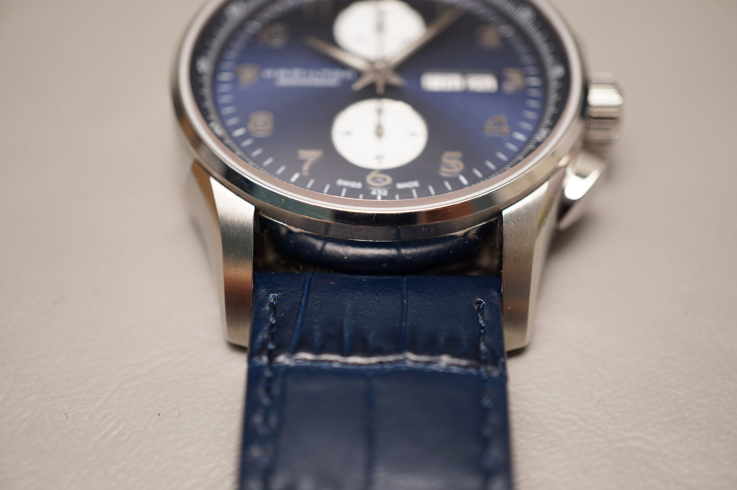 Hamilton Jazzmaster Maestro H32766643 Blue Dial Automatic Chronograph Watch