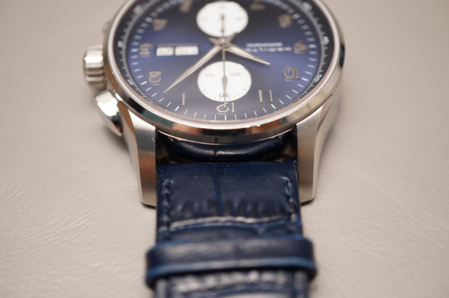 Hamilton Jazzmaster Maestro H32766643 Blue Dial Automatic Chronograph Watch