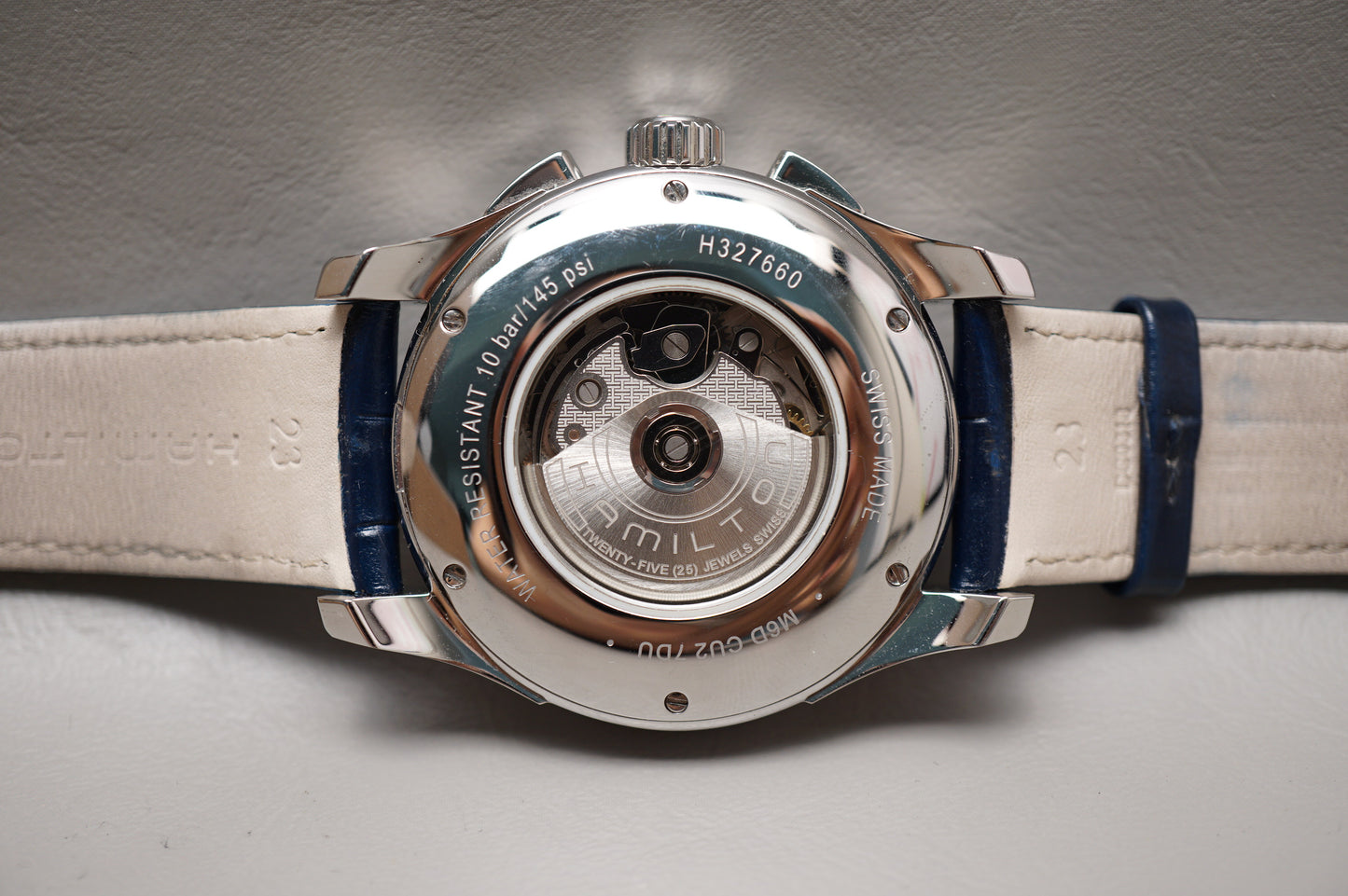 Hamilton Jazzmaster Maestro H32766643 Blue Dial Automatic Chronograph Watch